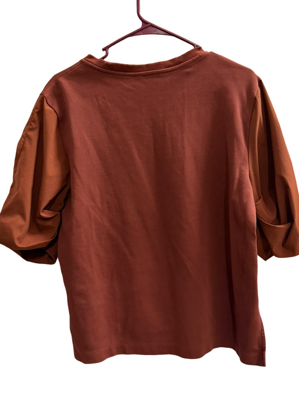 ATHLETA Harlow Hybrid Tee Ancient Mahogany Size Small - Picture 3 of 6